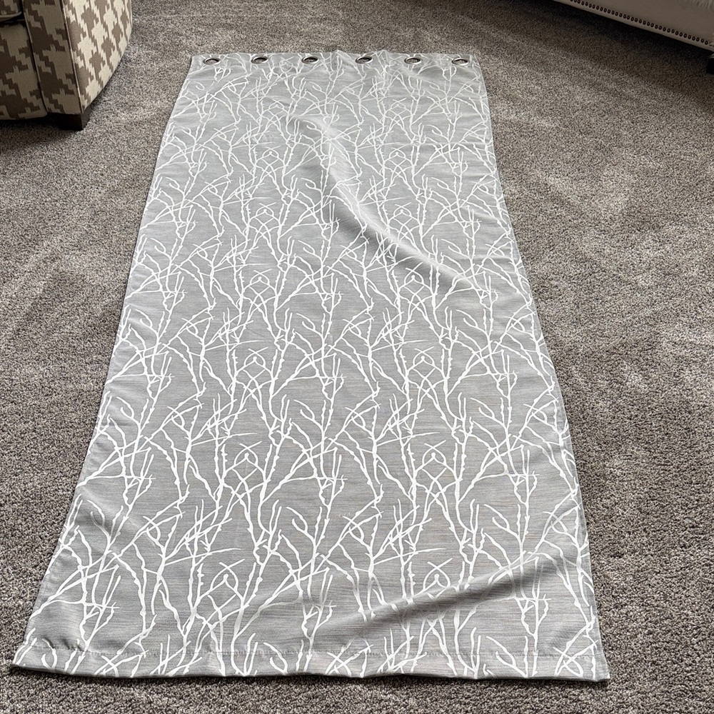 Gray Patterned Curtain